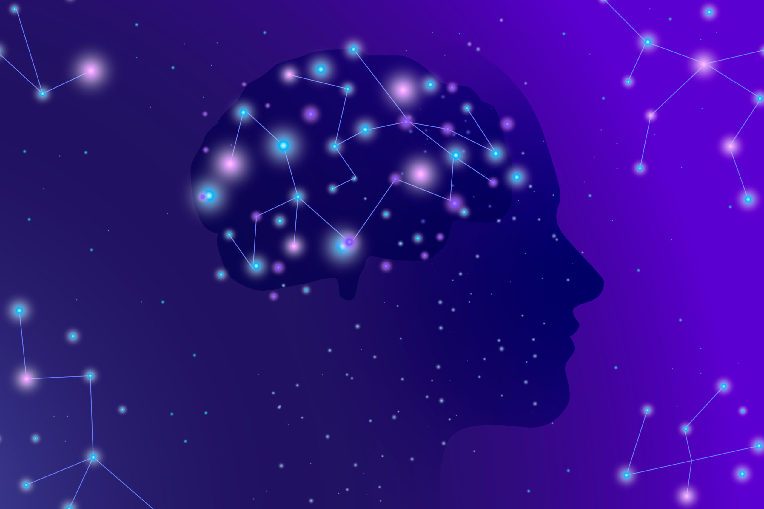 Scientific visual of a neural network